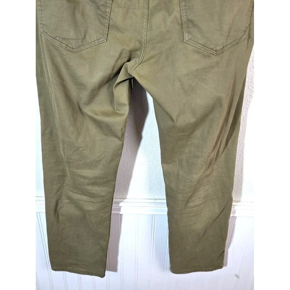 Banana Republic Slim Fit Pants 32x34 Khaki Stretch Chinos Men Distressed Knee